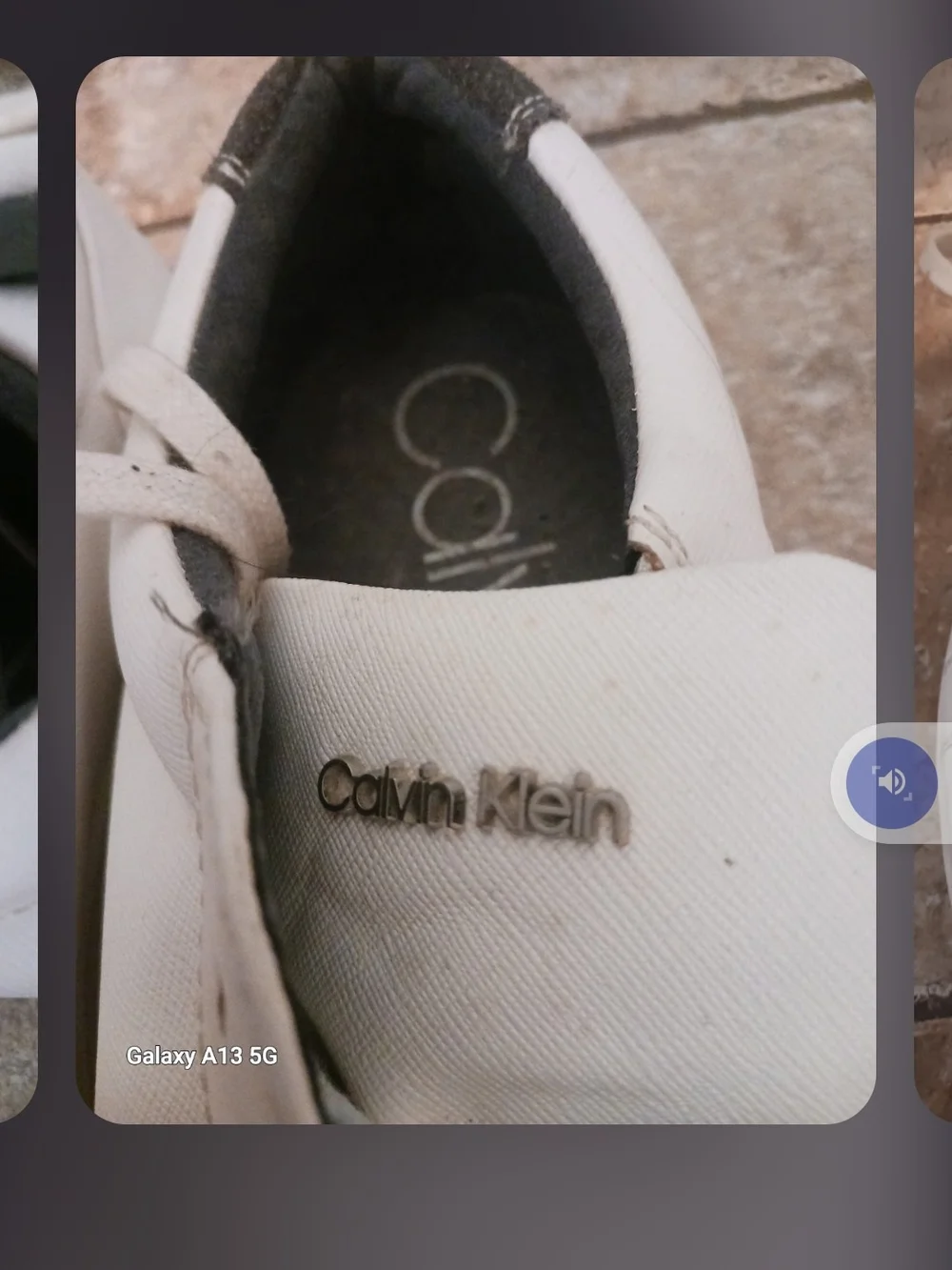 Calvin Klein Bilton 2 White Leather Side Zip Casual Fashion Sneakers Men’s 10